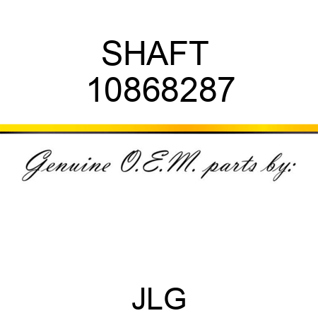 SHAFT  10868287