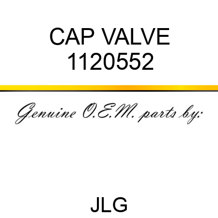 CAP VALVE 1120552
