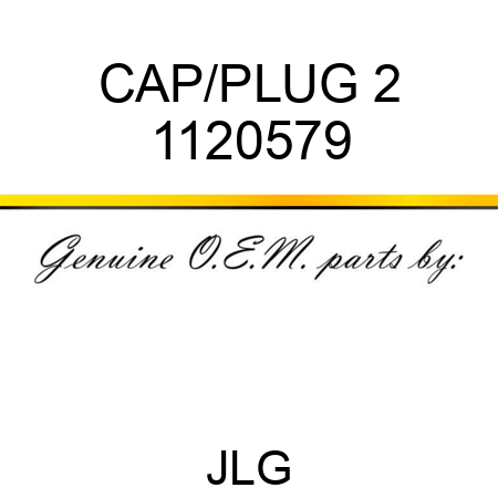CAP/PLUG 2 1120579