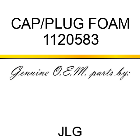 CAP/PLUG FOAM 1120583
