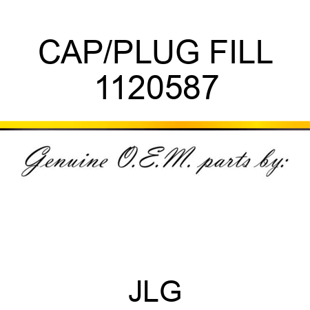 CAP/PLUG FILL 1120587