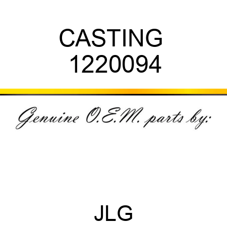 CASTING  1220094