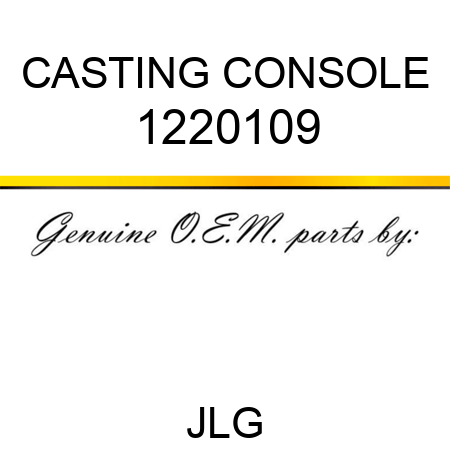 CASTING CONSOLE 1220109
