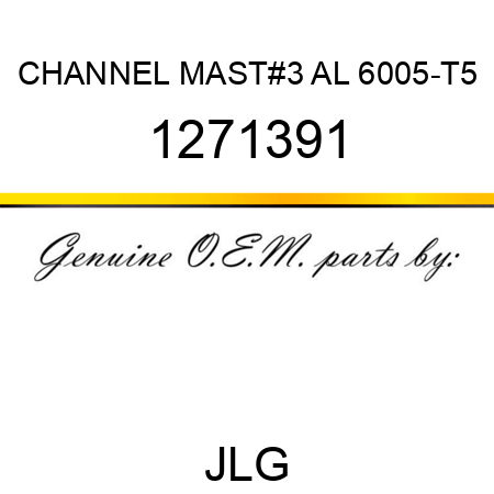 CHANNEL MAST#3 AL 6005-T5 1271391