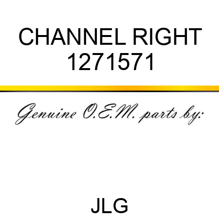 CHANNEL RIGHT 1271571