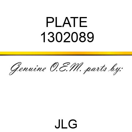 PLATE 1302089