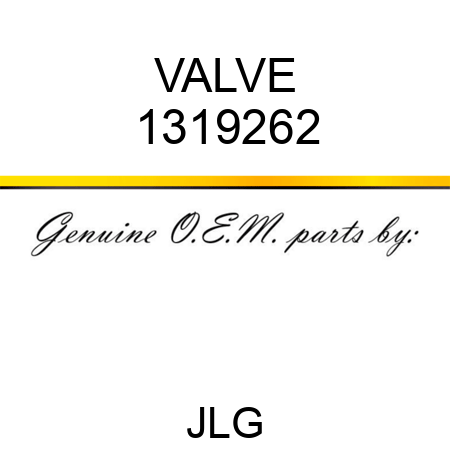 VALVE 1319262
