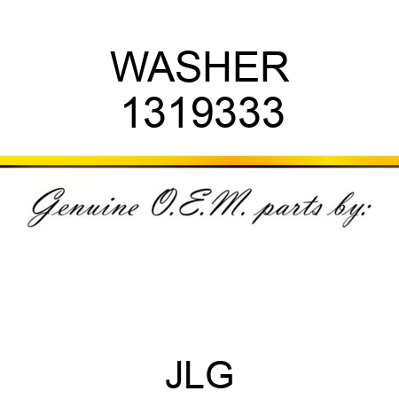 WASHER 1319333