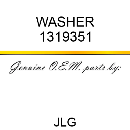 WASHER 1319351