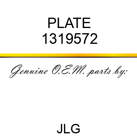 PLATE 1319572