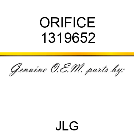 ORIFICE 1319652