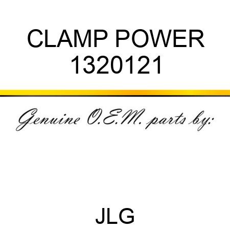 CLAMP POWER 1320121