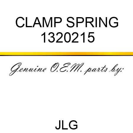 CLAMP SPRING 1320215