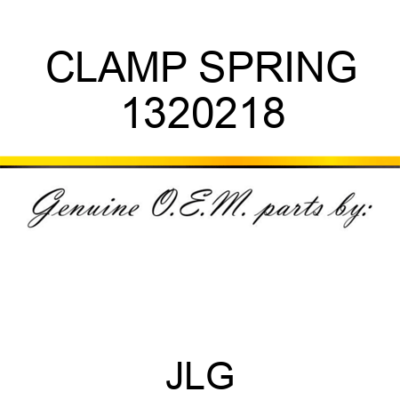 CLAMP SPRING 1320218