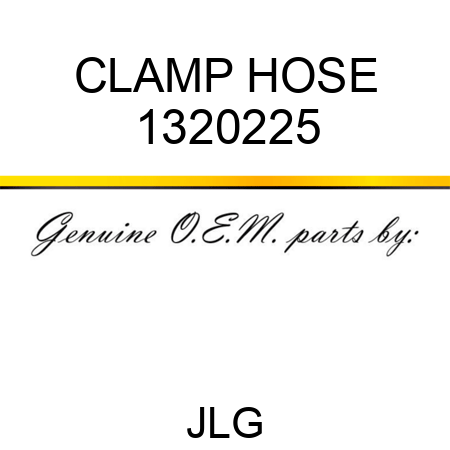 CLAMP HOSE 1320225