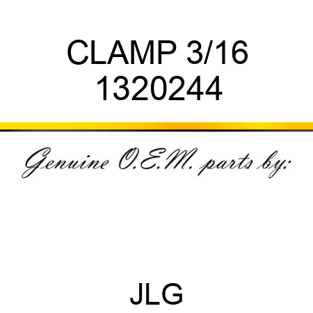 CLAMP 3/16 1320244
