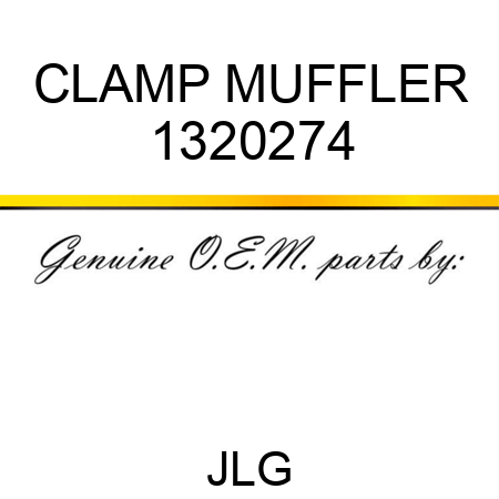 CLAMP MUFFLER 1320274
