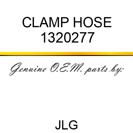 CLAMP HOSE 1320277