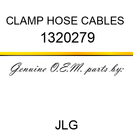 CLAMP HOSE CABLES  1320279