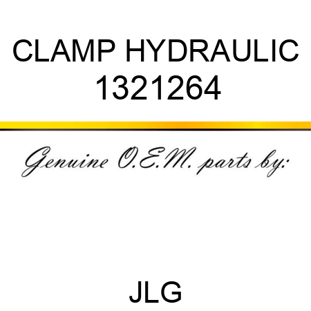 CLAMP HYDRAULIC 1321264