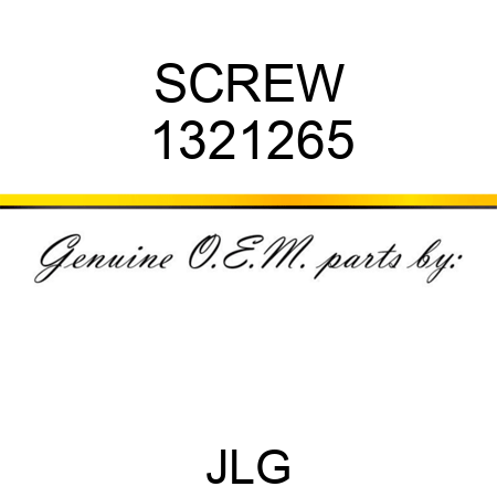 SCREW 1321265