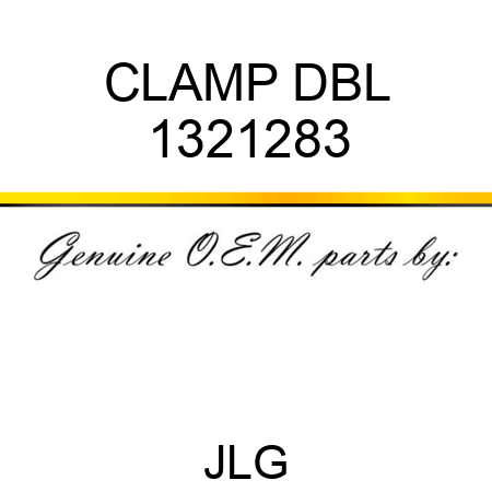 CLAMP DBL 1321283