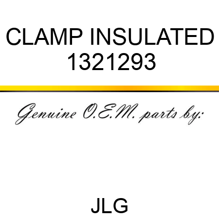 CLAMP INSULATED 1321293