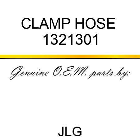 CLAMP HOSE  1321301