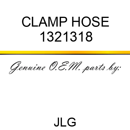 CLAMP HOSE 1321318