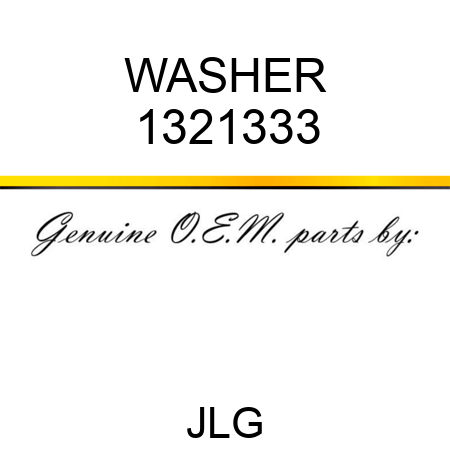 WASHER 1321333