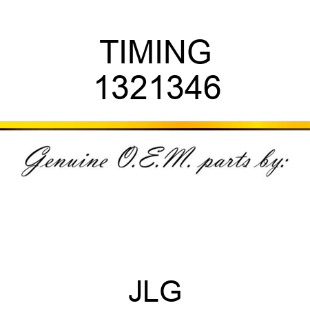 TIMING 1321346