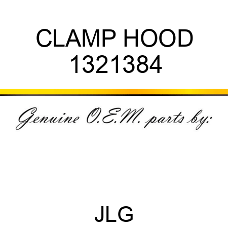 CLAMP HOOD 1321384