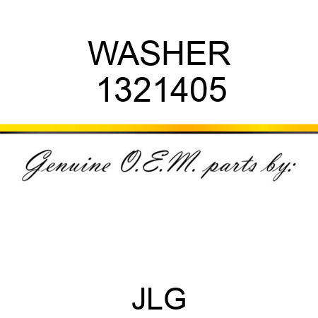 WASHER 1321405