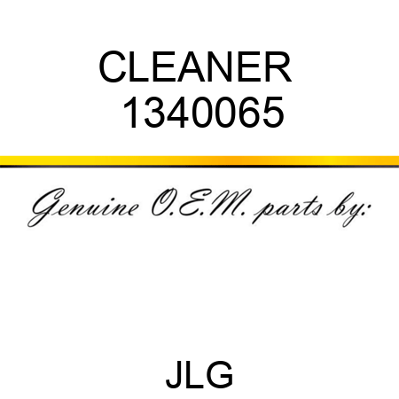 CLEANER  1340065