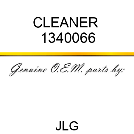 CLEANER  1340066