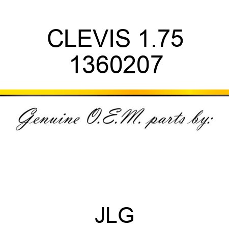 CLEVIS 1.75 1360207
