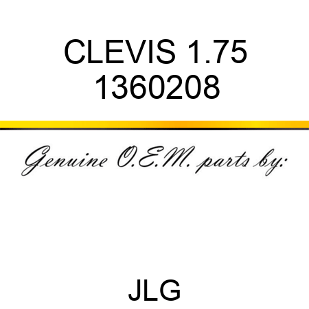 CLEVIS 1.75 1360208
