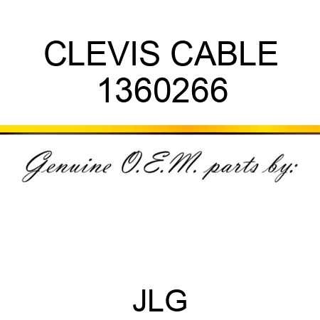 CLEVIS CABLE 1360266