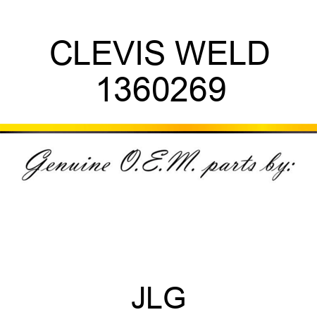 CLEVIS WELD 1360269