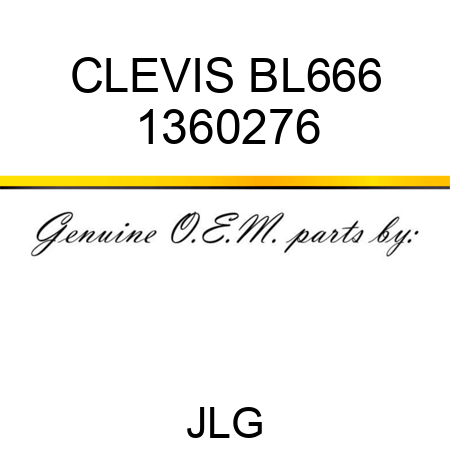 CLEVIS BL666 1360276