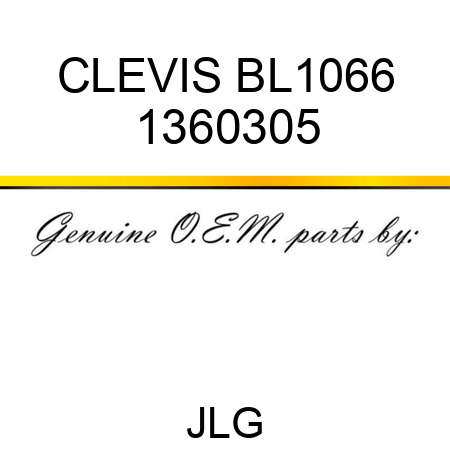 CLEVIS BL1066 1360305