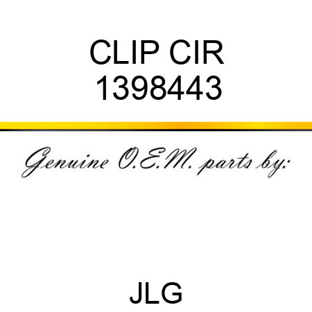 CLIP CIR 1398443