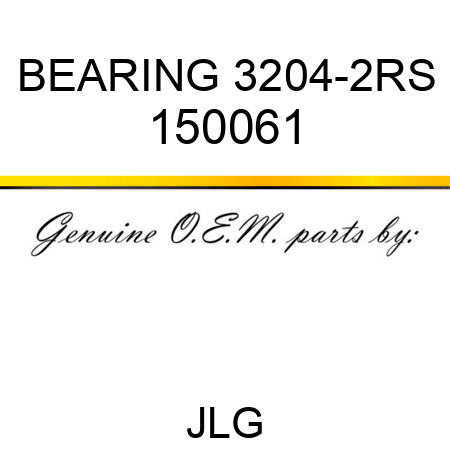 BEARING 3204-2RS 150061