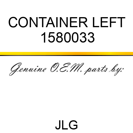 CONTAINER LEFT 1580033