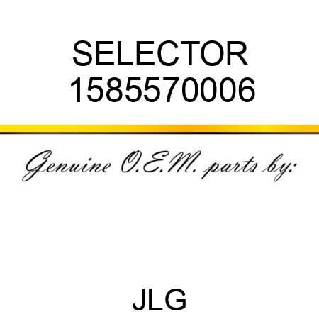 SELECTOR 1585570006