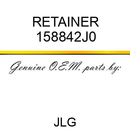 RETAINER 158842J0