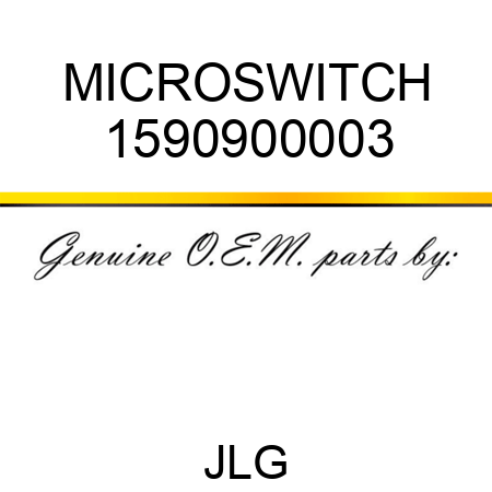 MICROSWITCH 1590900003