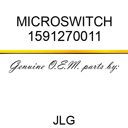 MICROSWITCH 1591270011