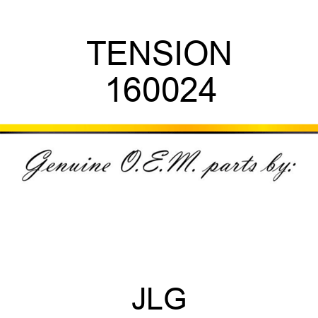 TENSION 160024