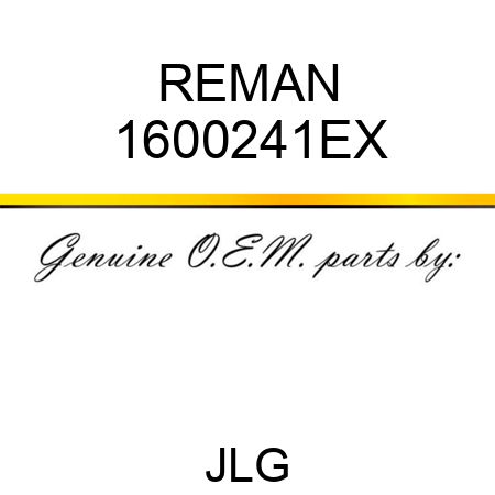 REMAN 1600241EX